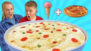 DIY Giant Dessert Ice Cream Pizza Making FOOD Out Of CANDY [upl. by Witt]