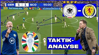 Furioser Auftakt im Eröffnungsspiel Deutschland  Schottland 51  TaktikAnalyse [upl. by Robins913]