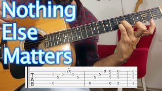 Nothing Else Matters  Metallica  Nasıl Çalınır Gitar dersi Guitar Lesson amp Tutorial [upl. by Kerr]