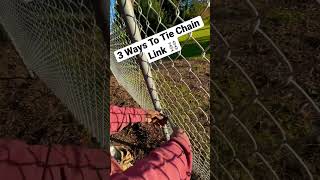 3Ways to Tie A Chain Link Fence protips fence chainlink [upl. by Cerveny936]