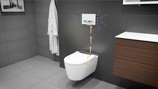 Geberit DuoFresh Module with Geberit ONE WC  Installation [upl. by Lynnette]