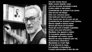 Se questo è un uomo  Primo Levi [upl. by Engvall]