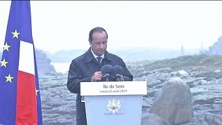 François Hollande nous ne quotredoutons pasquot la pluie [upl. by An690]