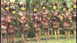 The Huli Wigmen of Papua New Guinea Dance and Sing [upl. by Benson]