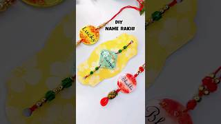 DIY Special Rakhi  with Name at Home diy Rakhi rakhsabandhan craft [upl. by Kelli]