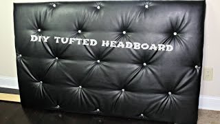 DIY Tufted Headboard No sewing method [upl. by Charlotta353]