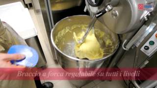 quotRAPIDAquot impastatrice a bracci tuffanti con vasca fissa [upl. by Hairem]