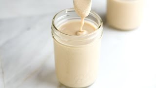 Easy Homemade Tahini Recipe  How to Make Tahini [upl. by Oiramed427]