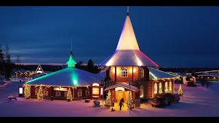 Villaggio di Babbo Natale Rovaniemi in Lapponia Finlandia Circolo polare artico Santa Claus Village [upl. by Licht969]