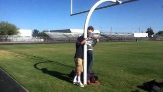 Duct Taping Zach up the Goal Post [upl. by Bouldon223]