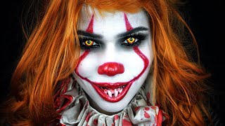 EASY IT PENNYWISE MAKEUP TUTORIAL [upl. by Blase]