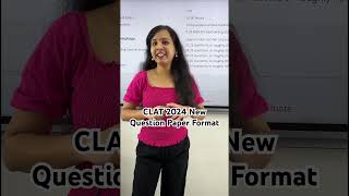 CLAT 2024 New Question Paper Format  CLAT Consortium New Notification  CLAT 2024 Latest Update [upl. by Yrad17]