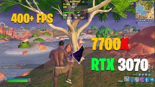 Ryzen 7 7700X amp RTX 3070  Fortnite Performance Mode [upl. by Aiyotal943]