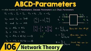 ABCD−Parameters or Transmission Parameters [upl. by Sharman124]