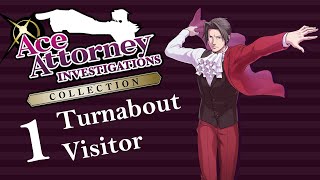 Turnabout Visitor Episode 1 Ace Attorney Investigations Collection Walkthrough Gameplay [upl. by Niar]