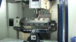 5 axis CNC Porting and CNC Engine Block Machining Center [upl. by Ahsercul]