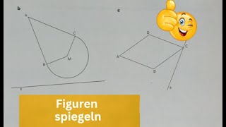 💥 Mit Zirkel und Geodreieck Figuren spiegeln für Profis😅 mathe geometrie [upl. by Perusse]