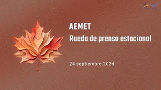 Rueda de prensa estacional Otoño 2024 [upl. by Htebizile]