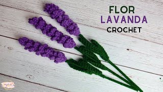 Flor Lavanda a Crochet Fácil de Tejer💜Mayelin Ros [upl. by Aidiruy390]