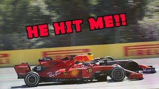 AUSTRIAN GP 2019 ZIGGO DOME EXPLODES AFTER MAX VERSTAPPEN OVERTAKES LECLERC [upl. by Anirat]