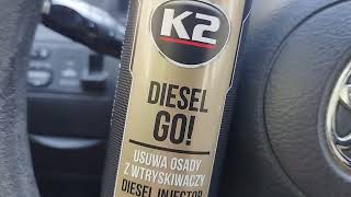 K2 Diesel Go dodatek do paliwa czyści wtryskiwacze  optymalizuje spalanie i pracę silnika  20pln [upl. by Ongineb]