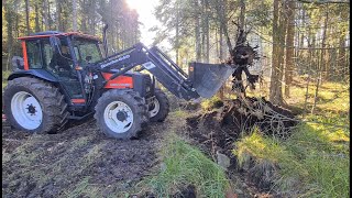 Forestry with Valtra Valmet tractor [upl. by Asyen212]