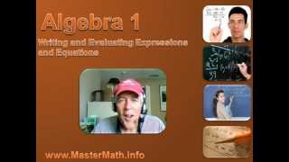 Algebra 1  Writing and Evaluating Expressions and Equations [upl. by Daraj158]