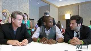 Psych  Season 8 Interview Cary Elwes Dule Hill amp James Roday at Comic Con 2013 [upl. by Mccall951]