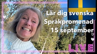 Språkpromenad 159  Lär dig svenska svenskamedmarie [upl. by Thaddus]