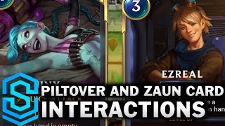 Piltover and Zaun Card Special Interactions  Jinx Ezreal Heimerdinger Teemo etc [upl. by Boak657]