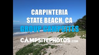 Carpinteria State Beach Group Campsites [upl. by Nnylyma]