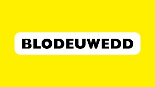 How to Pronounce Blodeuwedd Correctly [upl. by Gabrielson]