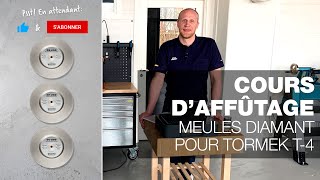 Meules diamant pour Tormek T4  Partie 12  Cours daffûtage Tormek en direct [upl. by Ekeiram931]