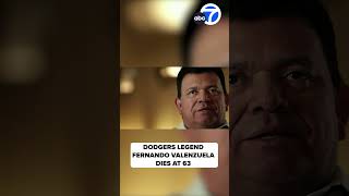 Dodgers legend Fernando Valenzuela dies at 63 [upl. by Ecnerual343]