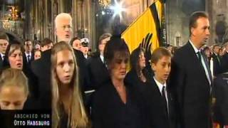 Otto von Habsburg  Funeral  Singing of the Kaiserhymne [upl. by Close]