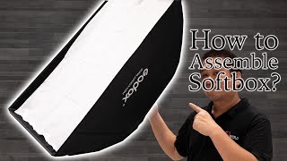 HOW TO ASSEMBLE SOFTBOX LIGHTS  GODOX SK 400 II [upl. by Alaehcim]