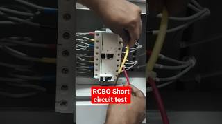 RCBO Short circuit test  RCBO testing  RCBO 63A short circuit test rcbo rccb mcb breaker [upl. by Clevie]