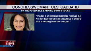 Tulsi Gabbard Calls for Gun Control Measures That Prohibit Bump Stocks [upl. by Tomkin]