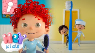 Wake up Brush your teeth song 🎤 KARAOKE  Songs for Kids  HeyKids Nursery Rhymes [upl. by Shakespeare49]