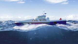 Baltic Workboats 45m multifunctional Patrol vessel [upl. by Ronile]