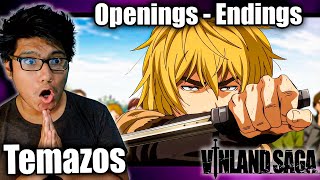 TODOS SON TEMAZOS🔥  Vinland Saga OPENINGS y ENDINGS REACCIÓN [upl. by Reinertson]