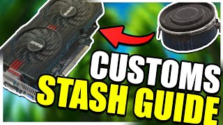 ULTIMATE Customs Hidden Stash Guide  Customs loot Run  Escape from Tarkov [upl. by Ahsinaj]