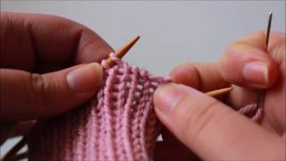 Invisible Ribbed Bind Off for 1x1 Knit Ribbing [upl. by Cynthea]