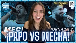 Reaccionando a MECHA VS PAPO´  FMS Argentina Jornada 2 2022 [upl. by Anwahsit]