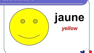 French Lesson 2  COLORS in French Colours Vocabulary  Les couleurs  Colores en francés [upl. by Assen]