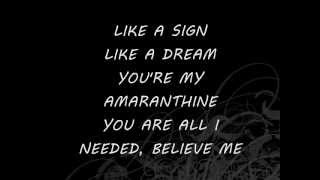 AmarantheAmaranthine Lyrics [upl. by Zirtaeb]