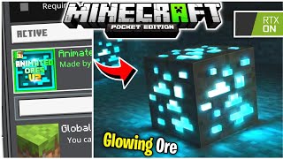 Glowing Ore Texture Pack Minecraft 119  Glowing Animated Texture MCPE [upl. by Alexander416]