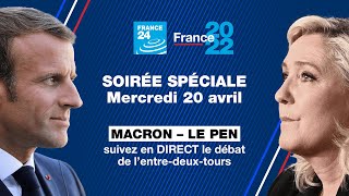 Le DÉBAT  Macron vs Le Pen  Suivez en DIRECT le débat de lentredeuxtours • FRANCE 24 [upl. by Agate]