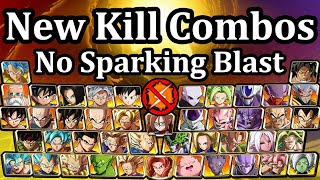 All 44 Characters NO SPARK Solo ToD Combos  DBFZ [upl. by Nussbaum]