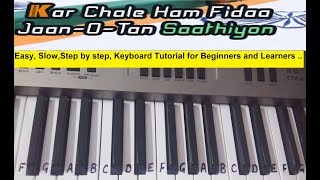 kar chale hum fida  patriotic  piano  keyboard tutorials [upl. by Neelrak]